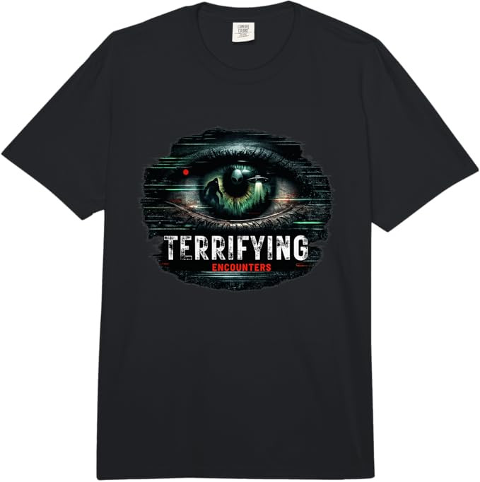 Terrifying Encounters Paranormal Horror Mystery Graphic Comfort Colors Adult Heavyweight T-Shirt | Amazon (US)