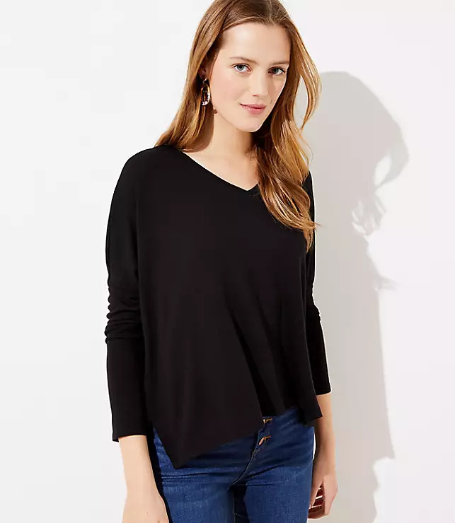 V-Neck Dolman Tee | LOFT | LOFT