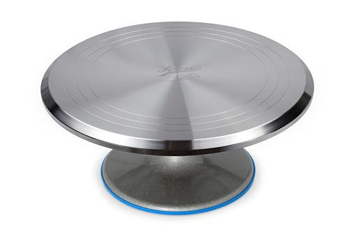 Ateco Revolving Cake Decorating Stand, 615 12" Round, Aluminum Base, White | Amazon (US)