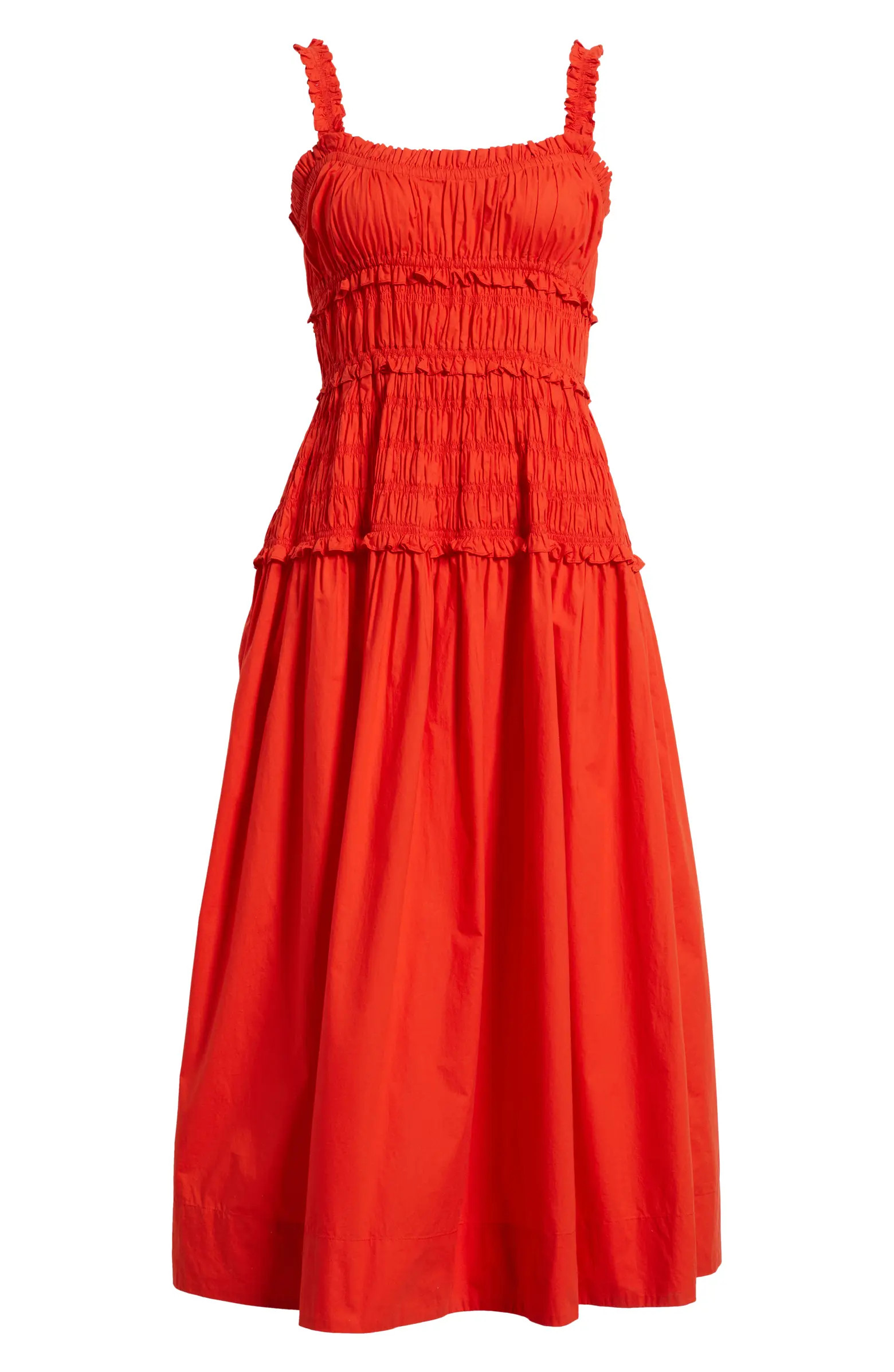 Marianne Organic Cotton Poplin Midi Dress | Nordstrom