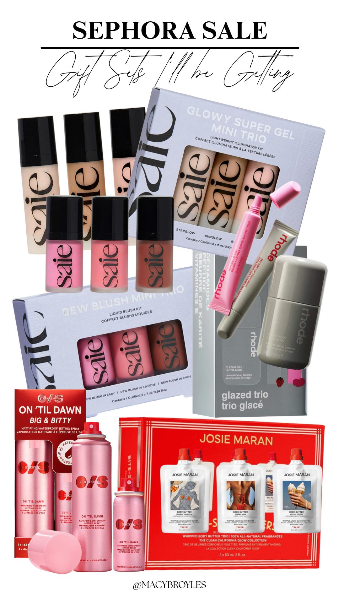 sephora sale - gift sets i will be purchasing 🩷🤍 

 #LTKGiftGuide #LTKHoliday #LTKFindsUnder50
