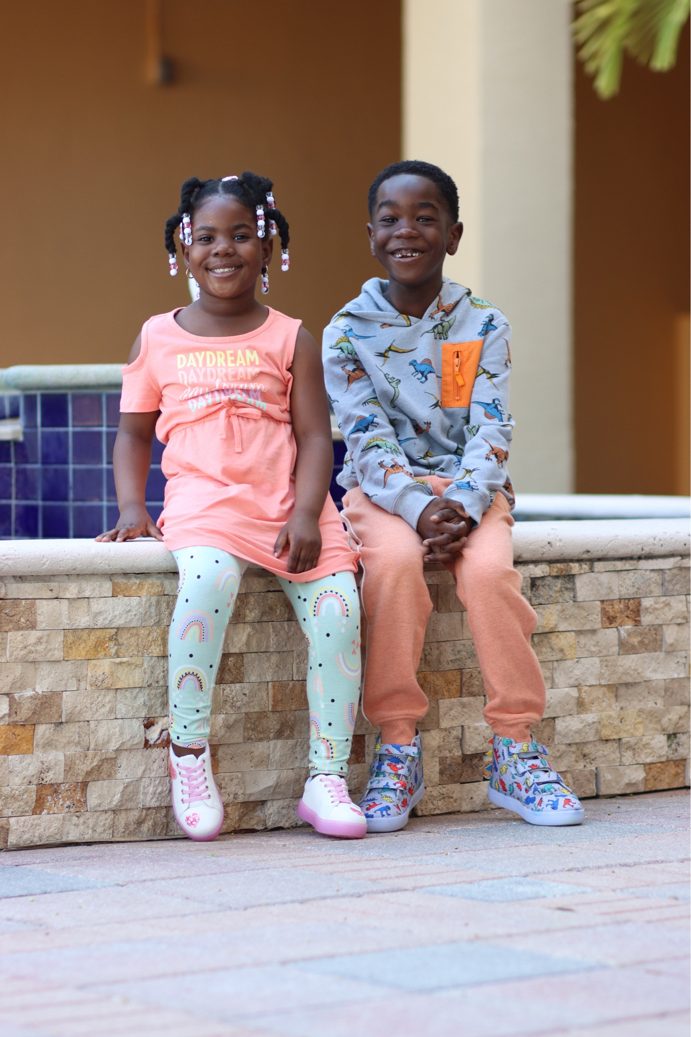 Matching outfits for kids! FabKids got some of the best kids clothes like my daughter's shirt dress and patterned leggings. My son is also wearing a patterned jackets and his dinosaur sneakers that light up!

FabKids finds, FabKids faves, FabKids essentials, family outfit ideas, family outfit inspo, Boys outfit, boys outfit ideas, boys outfit inspo, Girls outfit, girls outfit idea, girls outfit inspo, Toddlers outfit, toddlers clothes, toddler outfit ideas, toddler outfit inspo

#LTKfamily #LTKkids #LTKstyletip