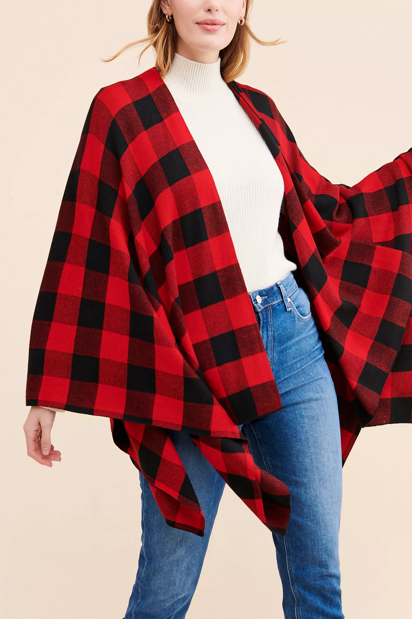 Lauren Ralph Lauren Buffalo Check Poncho | Anthropologie (US)