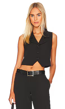 SNDYS x REVOLVE Carmella Vest in Black from Revolve.com | Revolve Clothing (Global)