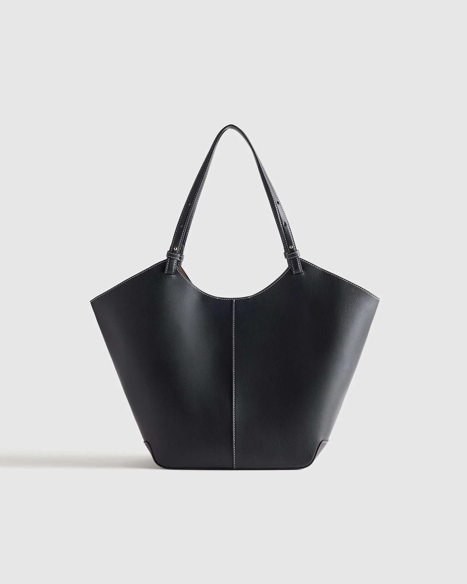 Italian Leather Trapeze Tote | Quince