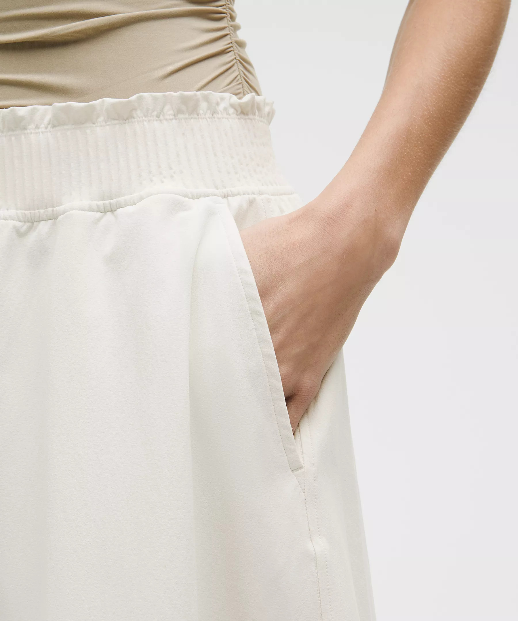 Stretch Woven Ruffle-Waist Midi Skirt | Lululemon (US)