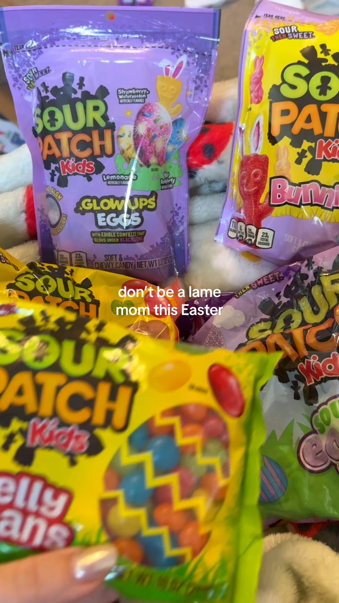 Why is it that Easter candy disappears before the egg hunt even starts? This Sour Patch Kids Easter Candy Bundle is the perfect sweet-then-sour treat to share… or secretly stash for yourself.

#eastertreats #sourpatchkids #candylovers #easterbasketideas #snackhaul

#LTKgrwm #LTKSpringSale #LTKdayinmylife