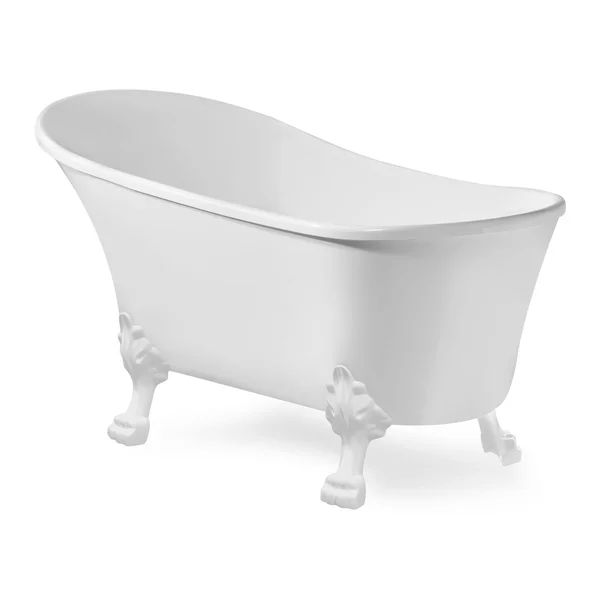 N346WH-IN-BNK 55" x 27" Clawfoot Soaking Acrylic Bathtub | Wayfair Professional