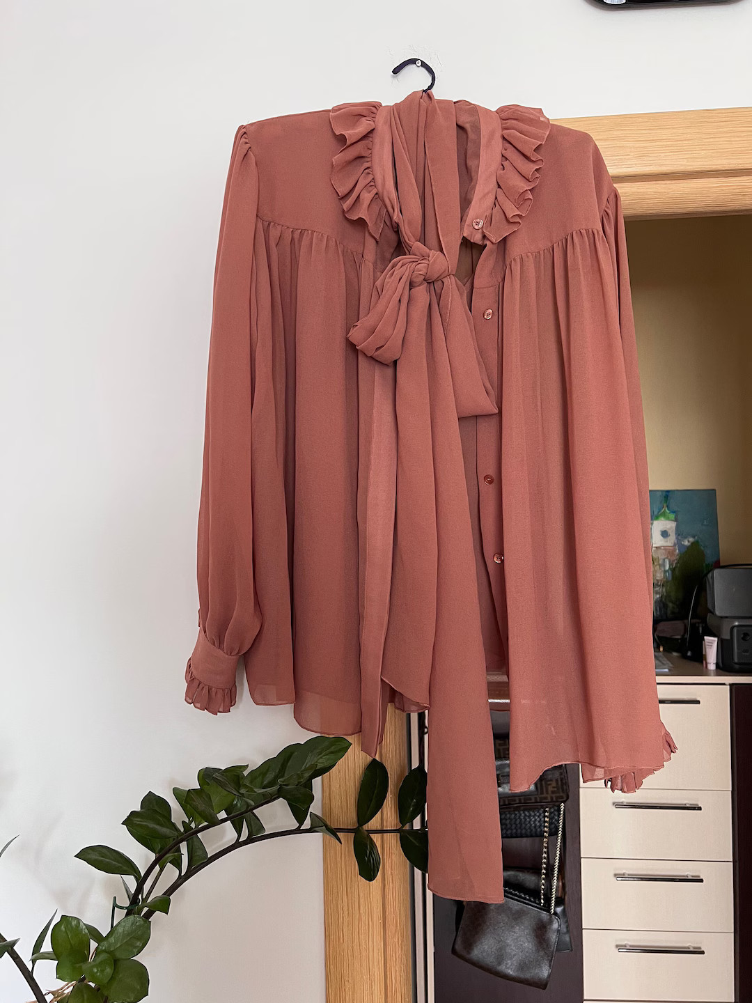 See by Chloe Dusty Pink Blouse With a Bow Size M - Etsy Canada | Etsy (CAD)