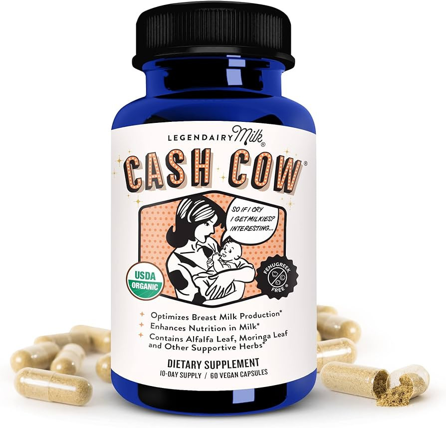Legendairy Milk Cash Cow Lactation Supplement, Moringa, Alfalfa, and Goat's Rue Breastfeeding Sup... | Amazon (US)