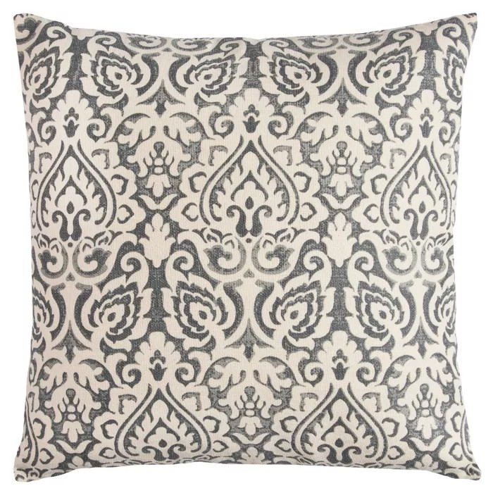 22"x22" Dulane Damask Throw Pillow - Rizzy Home | Target