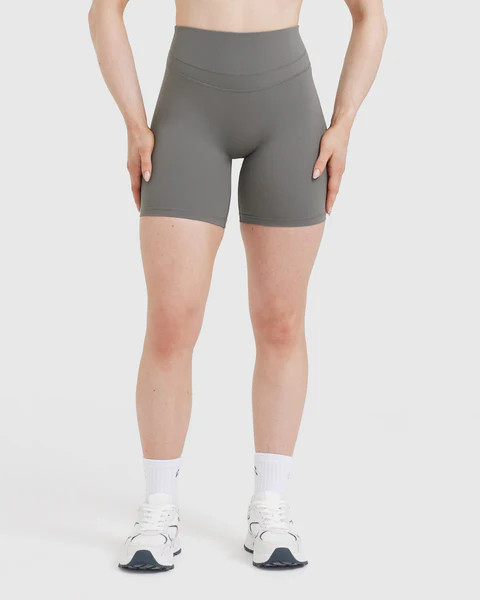 Unified High Waisted Shorts 
 Ash Grey | Oner Active (UK / US)