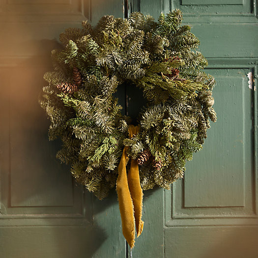 Fresh Noble Fir + Juniper Wreath | Terrain