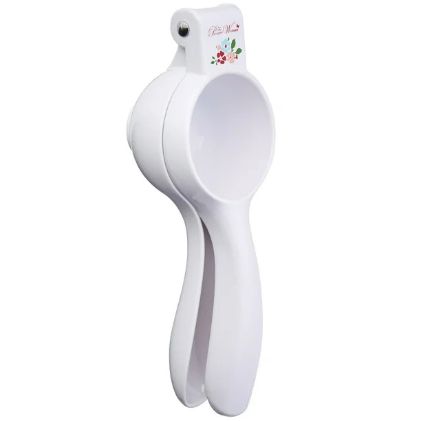 The Pioneer Woman Garden Party Handheld Cast Citrus Fruit Press Juicer with Filter, White | Walmart (US)
