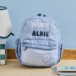 Personalised Bubble Gradient Blue Quilted Medium Backpack | My 1st Years (Global)