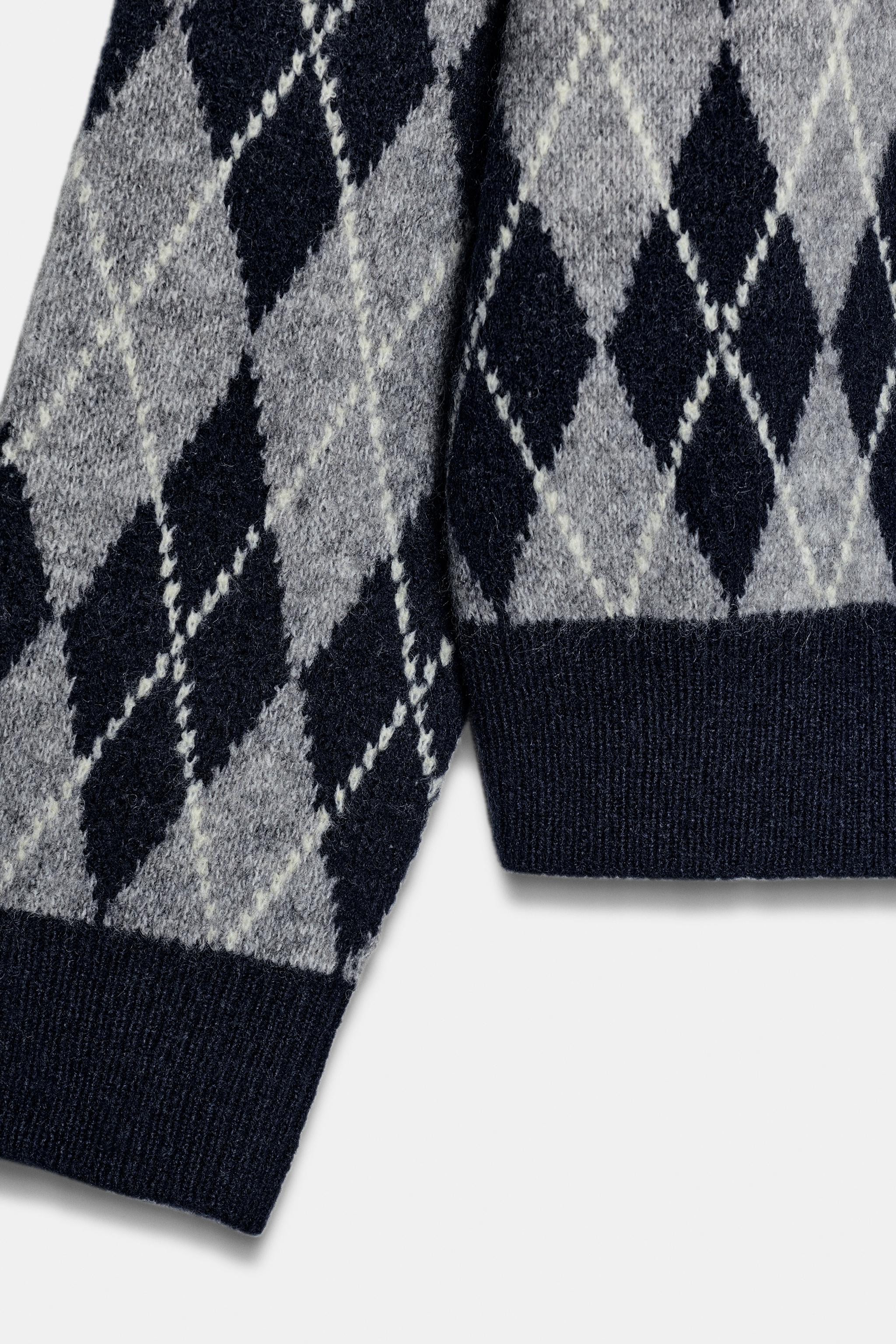 DIAMOND KNIT JUMPER | Zara US