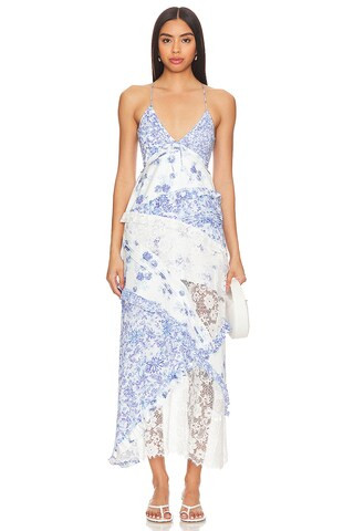 Rosalyn Maxi Dress in Blue | Revolve Clothing (Global)