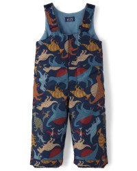Toddler Boys Sleeveless Dino Print Snow Overalls | The Children's Place  - TIDAL | The Children's Place