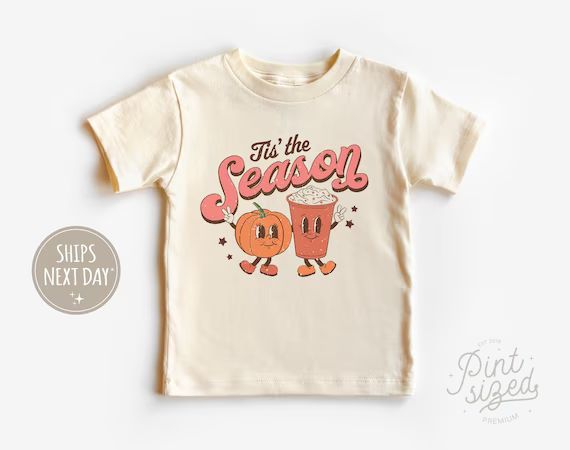 Tis the Season Toddler Shirt  Fall Retro Kids Shirt  Cute - Etsy | Etsy (US)