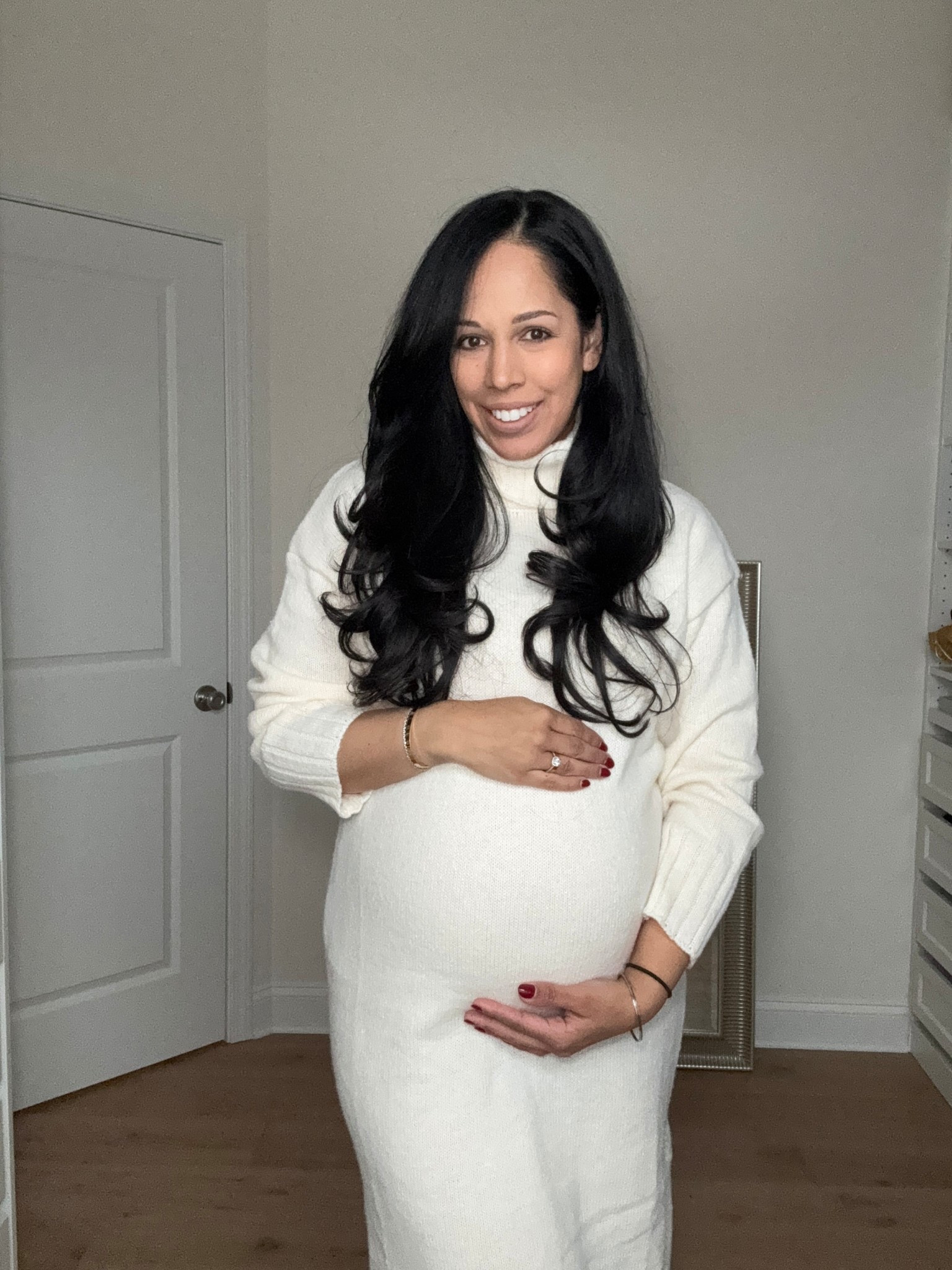 Cozy white sweater dress ✨🤍 #fashioninspo #pregnantstyle #maternitystyle #holidayparty #holidaystyle 

holiday party dress, holiday party outfit, sweater dress, maternity holiday dress, maternity fashion, pregnancy outfits winter, pregnancy dress, bumpstyle, bump friendly, bump friendly dresses, pink blush maternity, maternity wear

#LTKHoliday #LTKBump #LTKmomlife