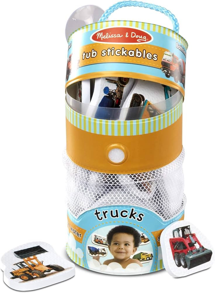 Melissa & Doug Tub Stickables - Trucks | Amazon (US)