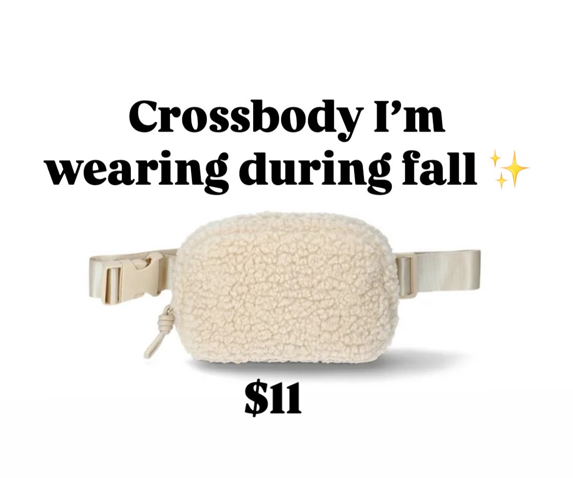 Obsessed with my new Fall time crossbody! Only $11 so soft and cozy too! ✨