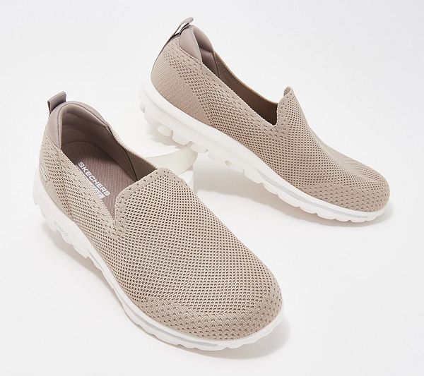 Skechers GoWalk Classic Solid Knit Slip-On Shoes- Daydream | QVC