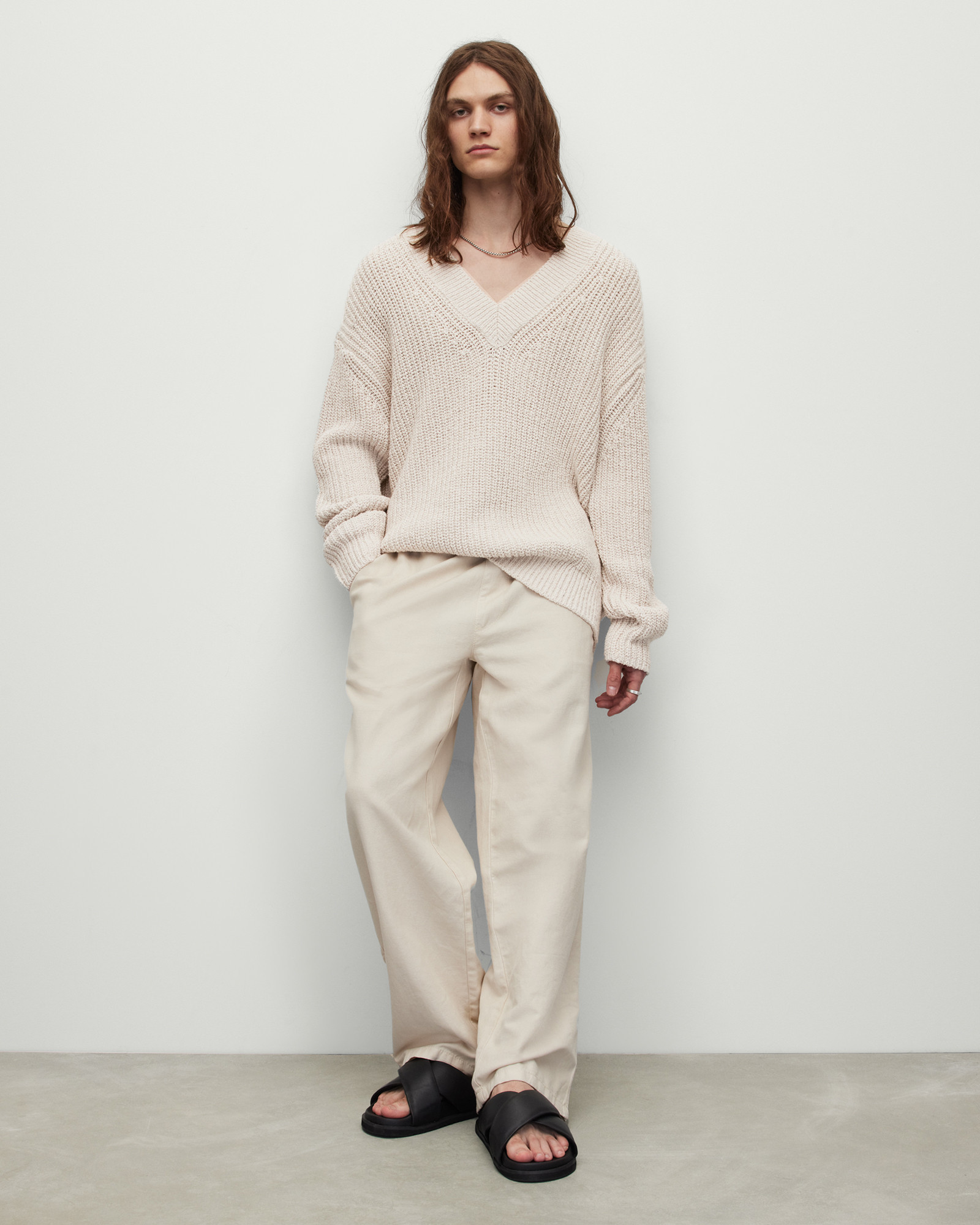 Bayler V-Neck Jumper | AllSaints UK