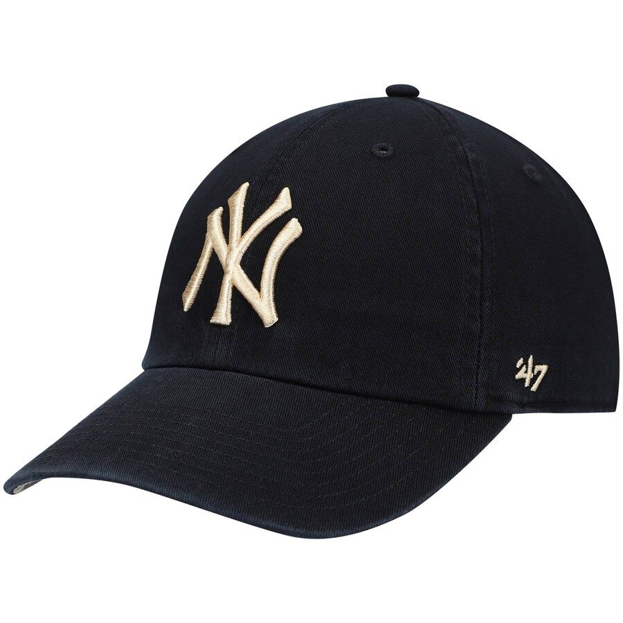 New York Yankees '47 Women's Black Bagheera Cheetah Undervisor Clean Up Adjustable Hat | Lids