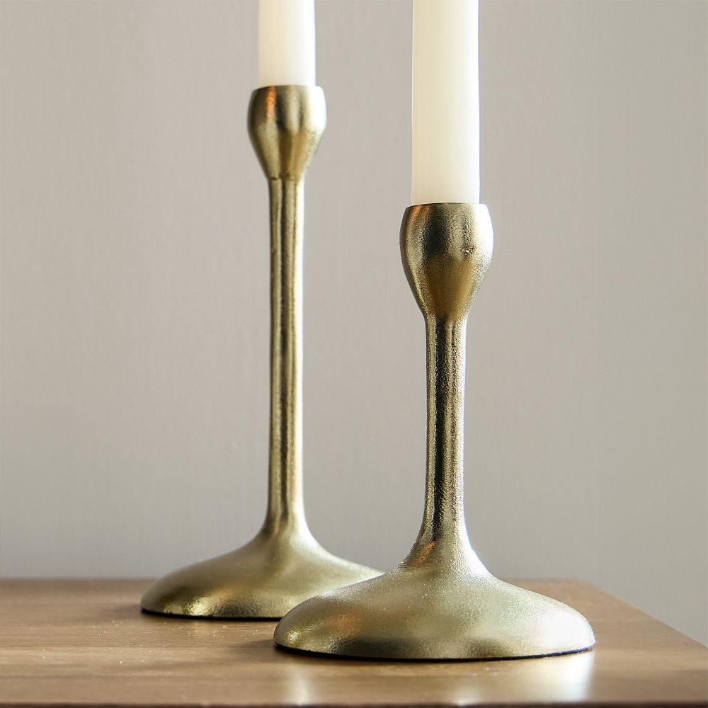 Organic Metal Taper Holders | West Elm (US)