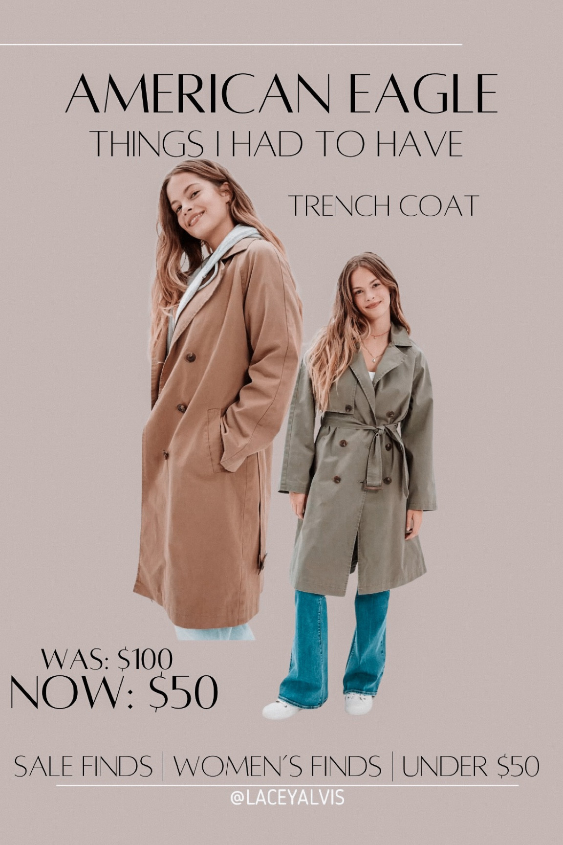 American Eagle SALE FINDS | Things I had to have pt. 3 

#americaneagle #salefinds #trenchcoat #halfoff #under50

#LTKsalealert #LTKunder50 #LTKGiftGuide