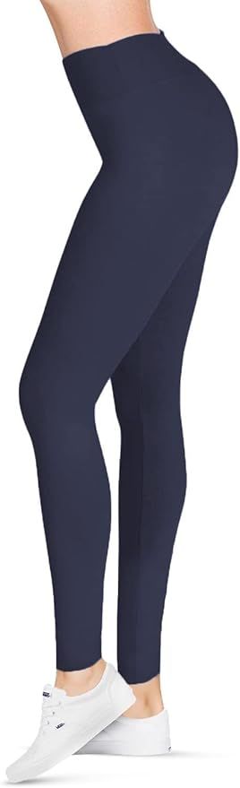 SATINA High Waisted Leggings for Women - Capri & Full Length Women's Leggings | Amazon (US)