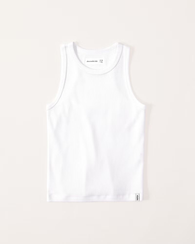 girls high-neck rib tank | girls | Abercrombie.com | Abercrombie & Fitch (US)