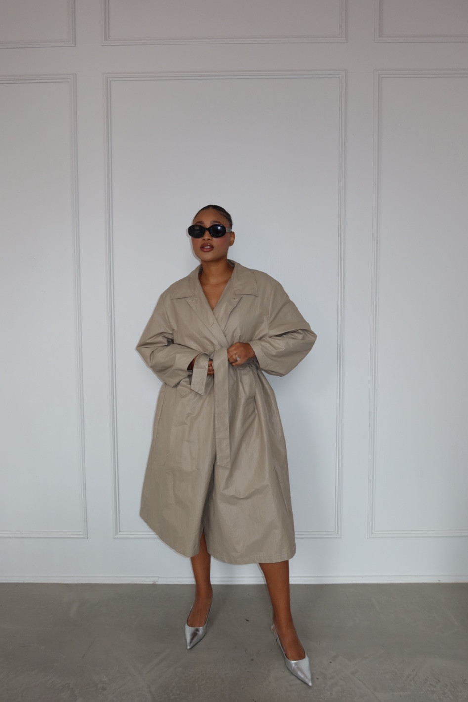 The perfect tan trench coat 🤍