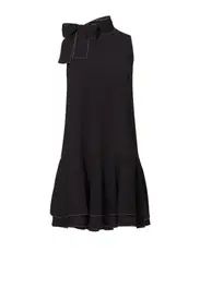 Black Pico Stitch Alyson Dress | Rent The Runway