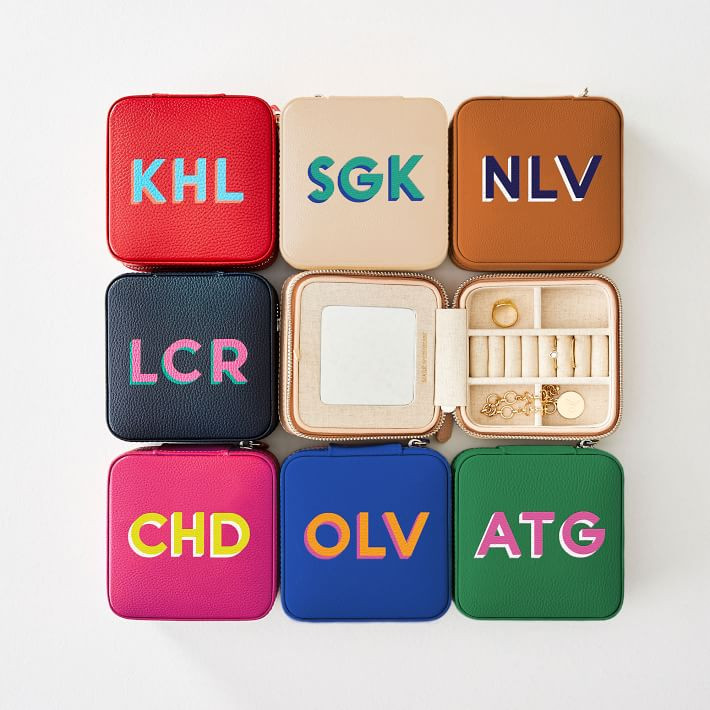 Small Travel Jewelry Case, Printed | Mark and Graham