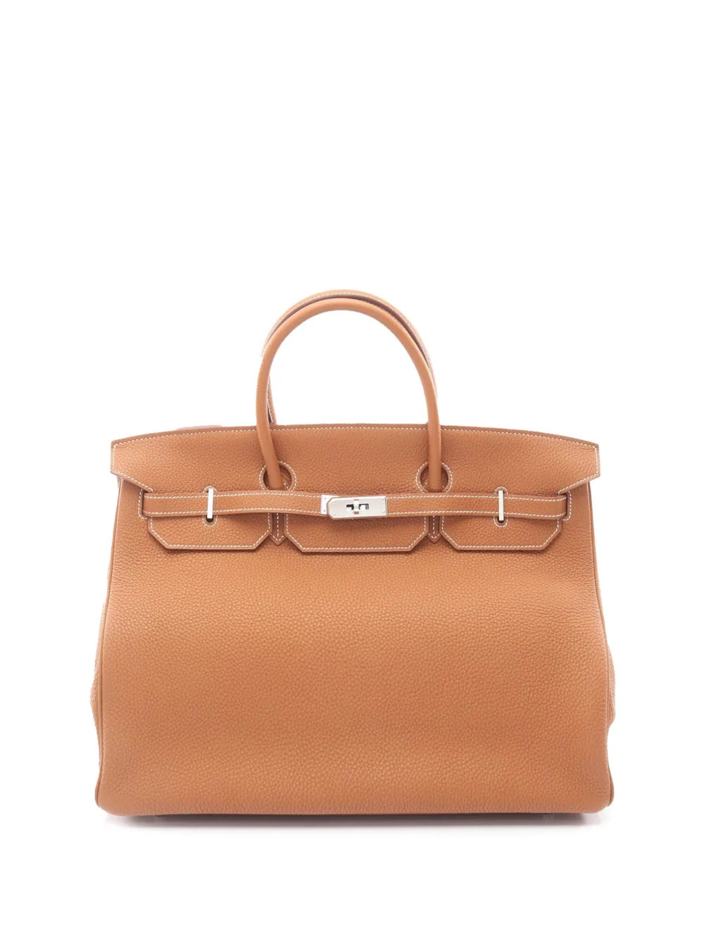 Hermès Pre-Owned 2010 Togo Birkin Retourne 40 handbag - Brown | Farfetch Global