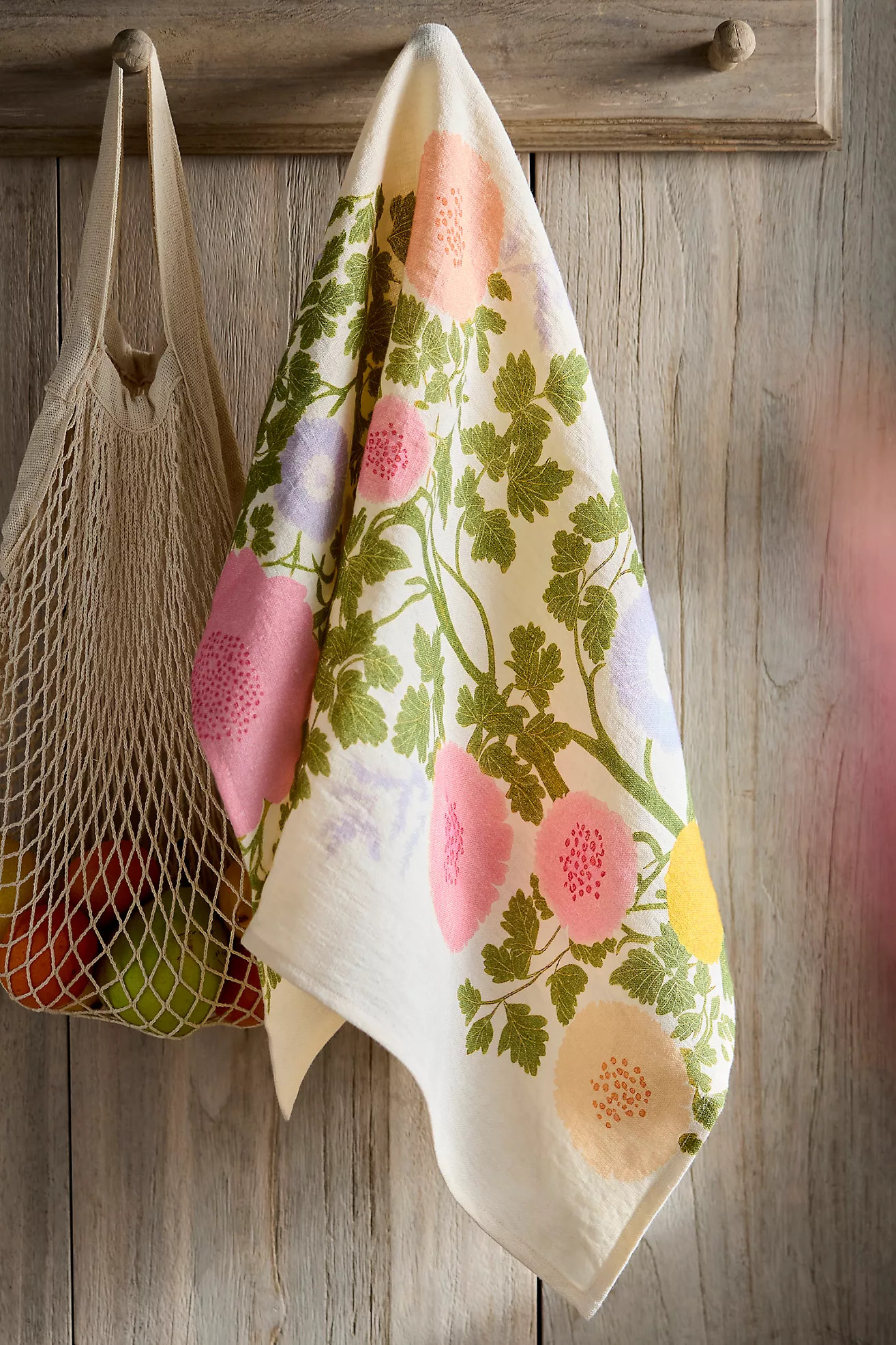 Riso Floral Linen Dish Towel