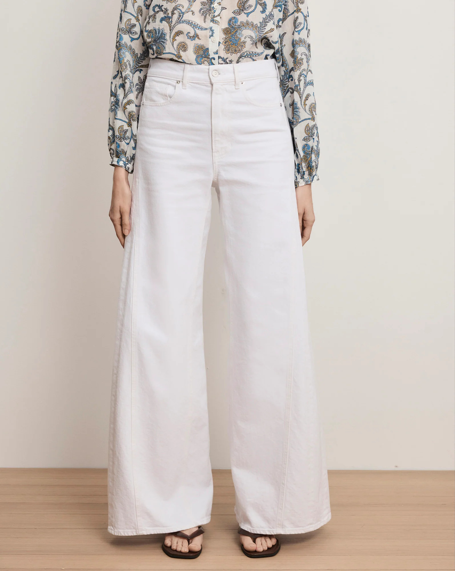 Vicki Extra-Wide-Leg Jean | Veronica Beard