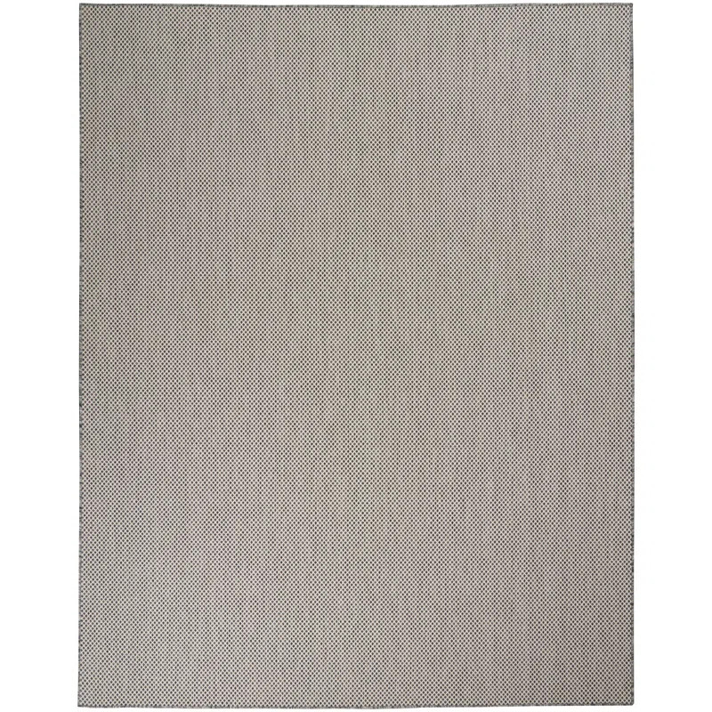 Leia Ivory/Charcoal Gray Indoor / Outdoor Area Rug | Wayfair North America