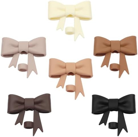 6Pcs Silicone Straw Toppers Covers for Stanley Cups 40/30oz 10mm(0.4in) Dust-Proof Bow Straw Cove... | Amazon (US)