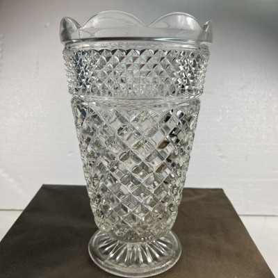 VINTAGE ANCHOR HOCKING WEXFORD LARGE GLASS VASE 10 1/4" Tall  | eBay | eBay US