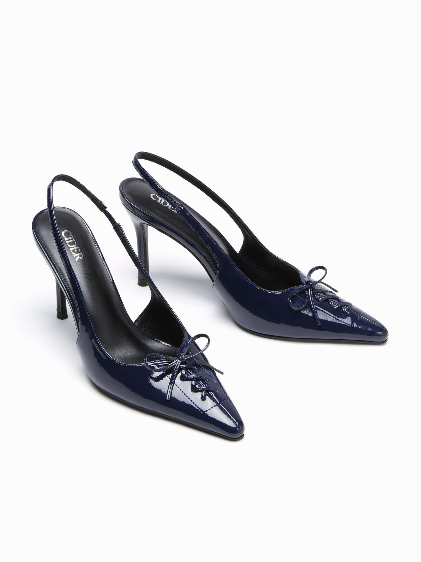BOWKNOT POINTED TOE SLINGBACK HEELS For Daily Casual Date Work | Cider