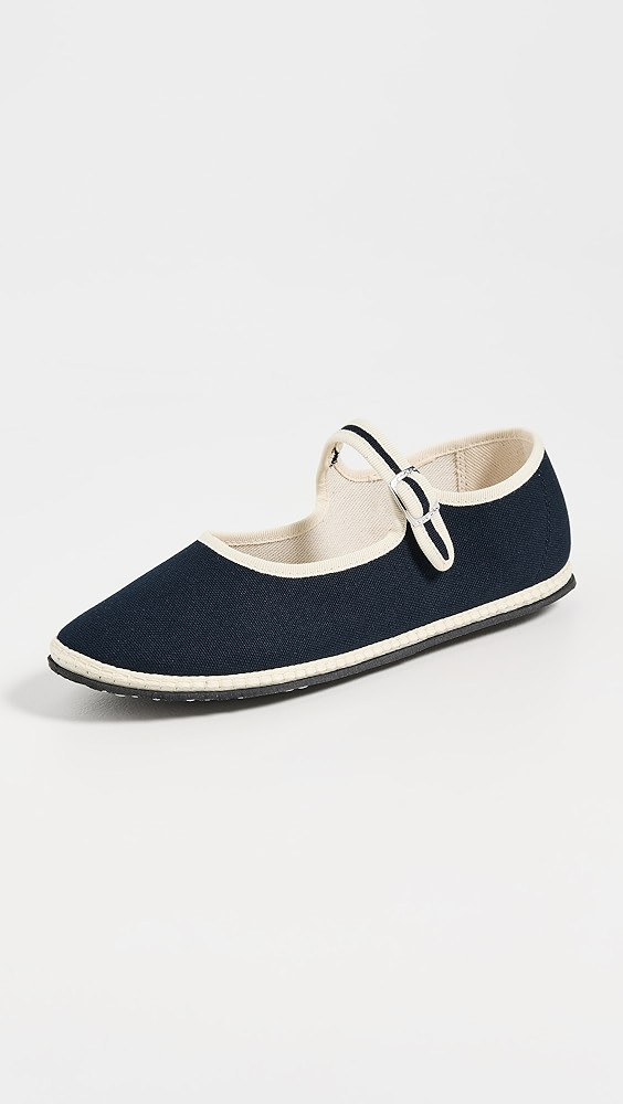 ViBi VENEZiA Classic Cotton Mary Jane Flats | Shopbop | Shopbop
