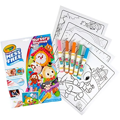 Crayola Color Wonder Nursery Rhymes, Mess Free Coloring Pages & Markers, Gift for Kids, Age 3, 4,... | Walmart (US)