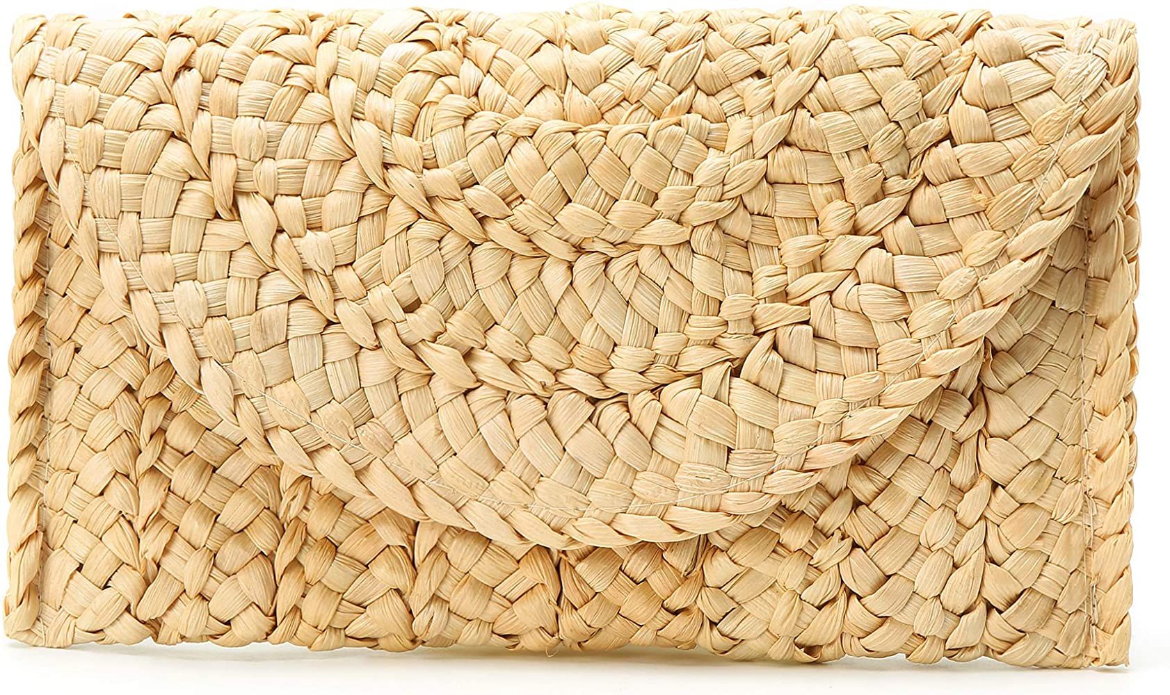 Women's Hand Wrist Straw Clutch Bag Bohemian Summer Beach Sea Purse and Handbag | Amazon (US)