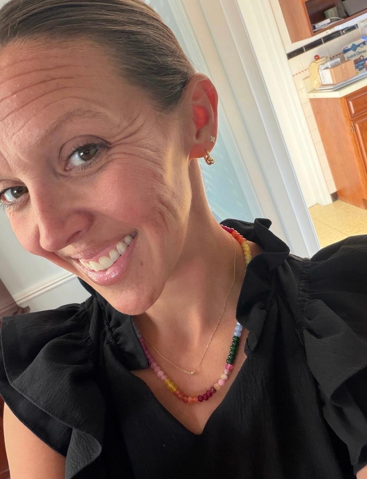 Close up for the jewelry. These earrings are a steal! And I always get some many compliments on this necklace. 

@Quince  @Etsy  #amazon #knotearrings #jewerlry #giftideas #giftforher #necklacestack #beadednecklace #under25 #budgetfriendly

#LTKOver40 #LTKU