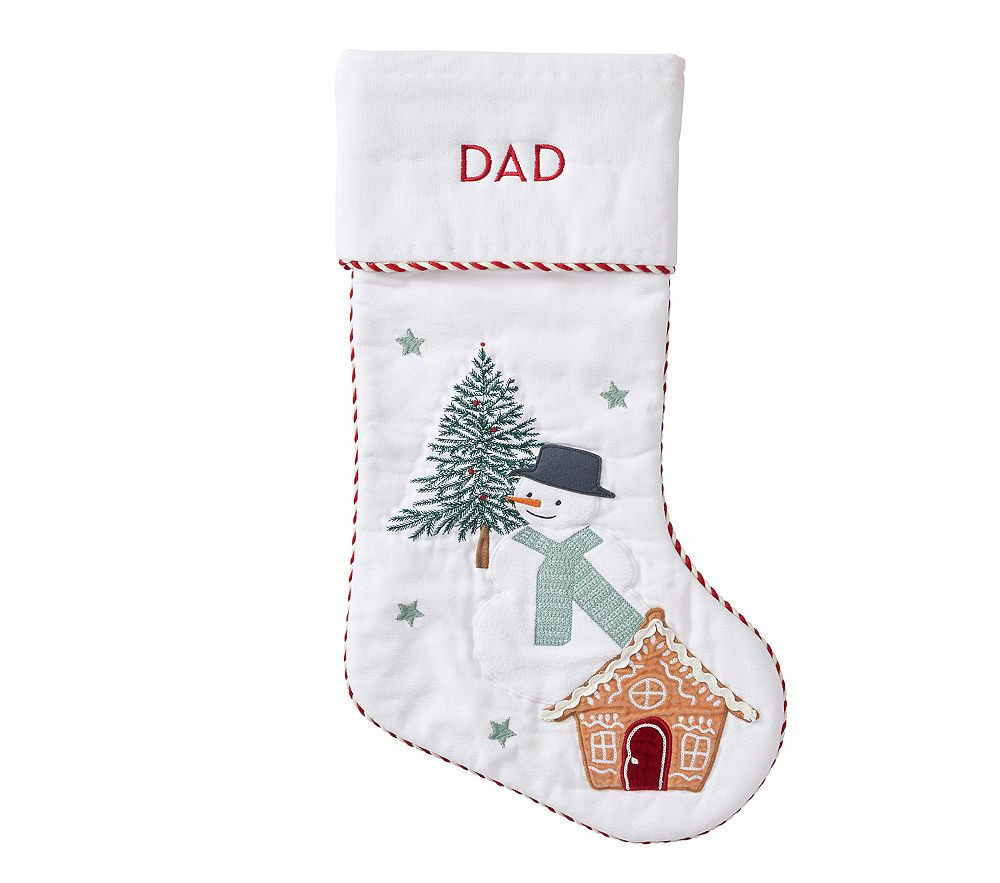 Candy Cane Lane Stockings Snowman | Pottery Barn Kids