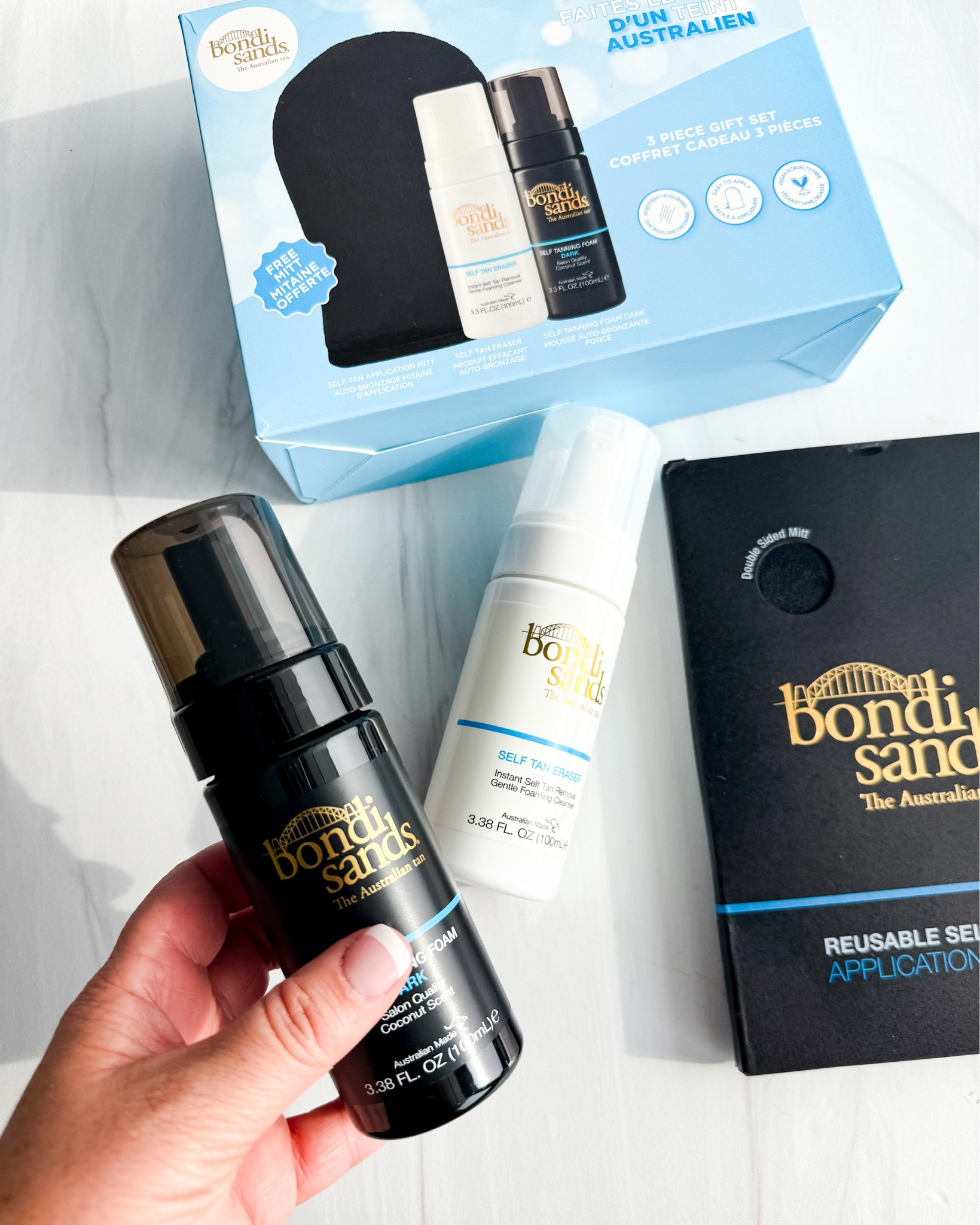 Self-Tanner Essential 

Beauty  self-tanner  self care  vacation  Bondi Sands  spring essential  summer essential  tan  summer  the recruiter mom  

#LTKbeauty #LTKtravel

#LTKSeasonal