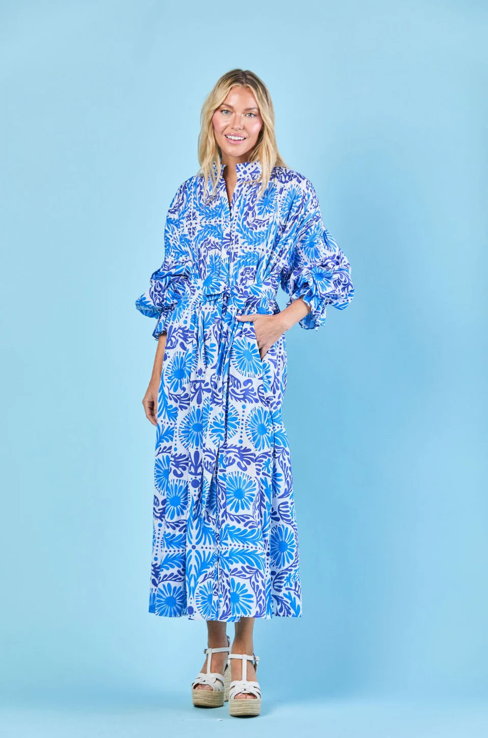 Sheridan French I Spring 2025 I The Every Body Dress in Navy Jardin | Sheridan French